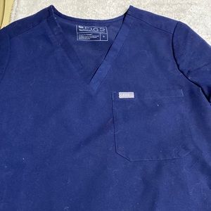 Medical scrub v neck top